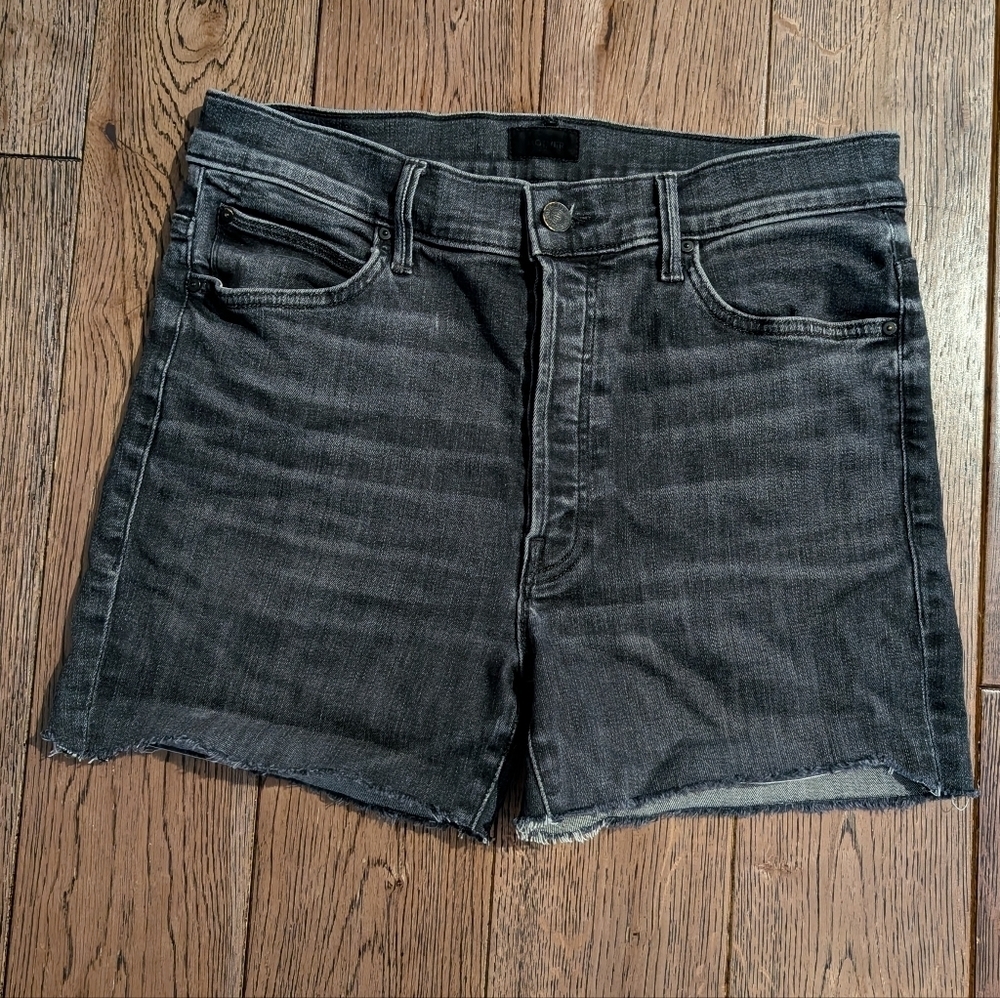 Mother Skipper Fray Denim Shorts